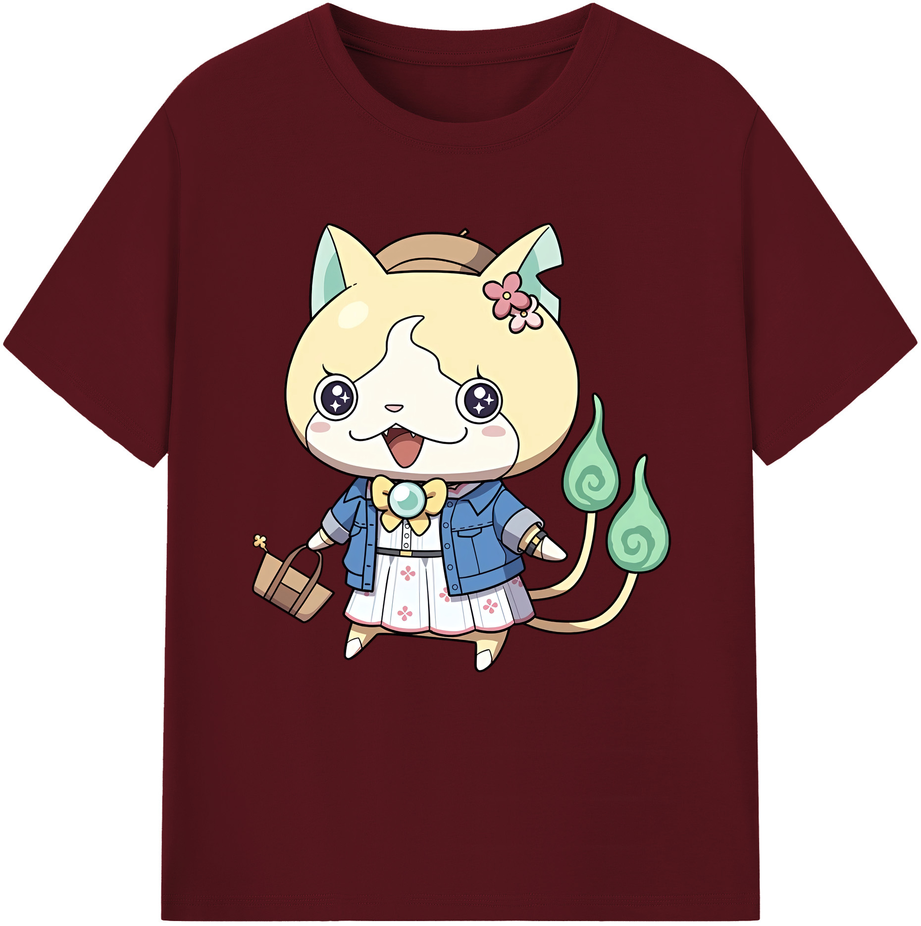 （画像用） 妖怪ウォッチ Yo-kai Watch 綿100％半袖Tシャツ（フロントプリント）